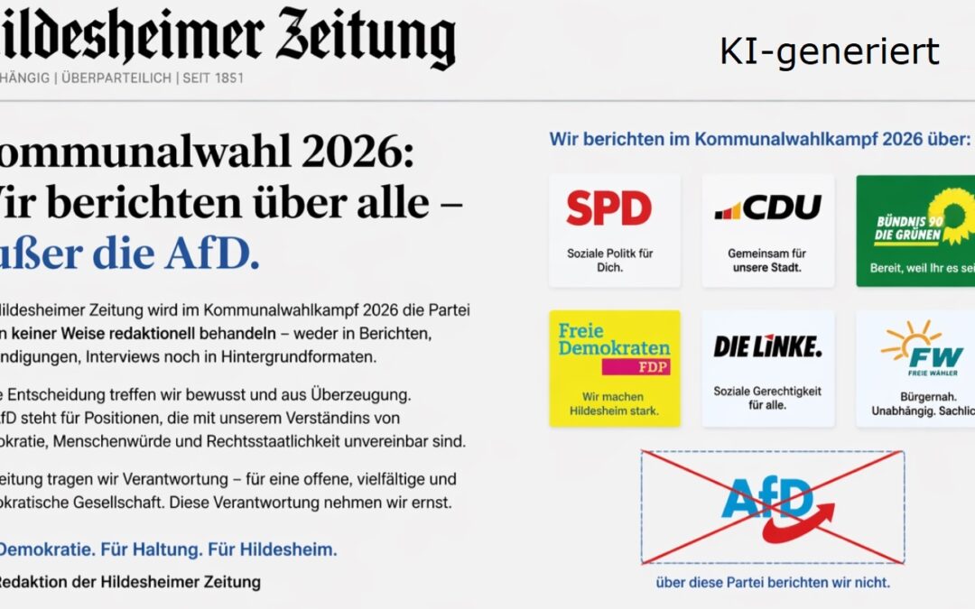 Zeitungen ignorieren AfD in ihrer Berichterstattung im Kommunalwahlkampf
