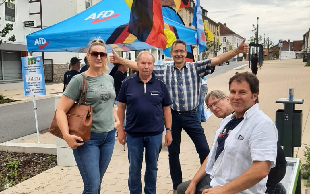 Infostände in Elze und Bockenem
