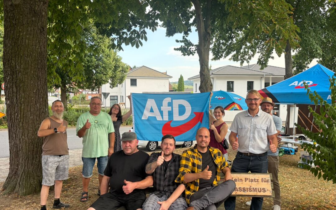 Premiere – Erster Infostand in Holle